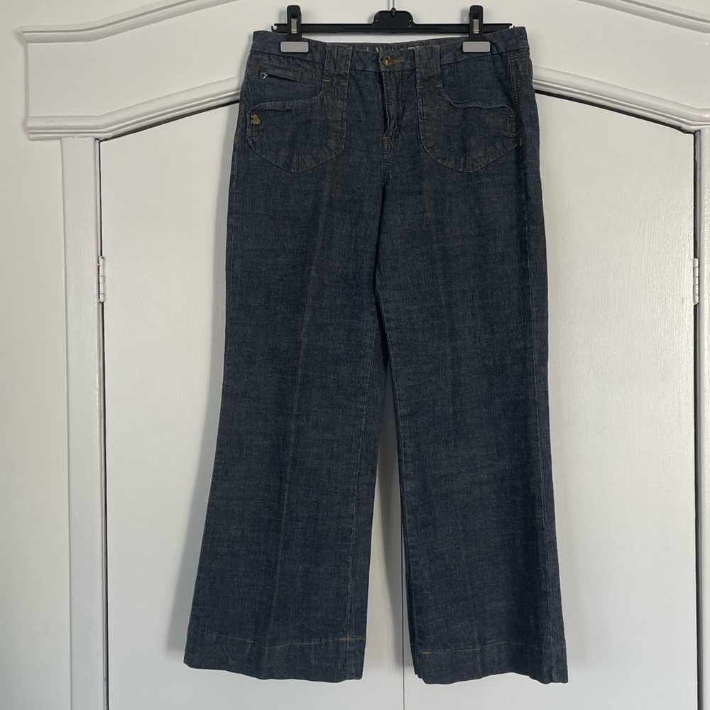 Love Always Foxy Wide Leg low rise Dar Wash Jean Y2K size 11 (31/30)